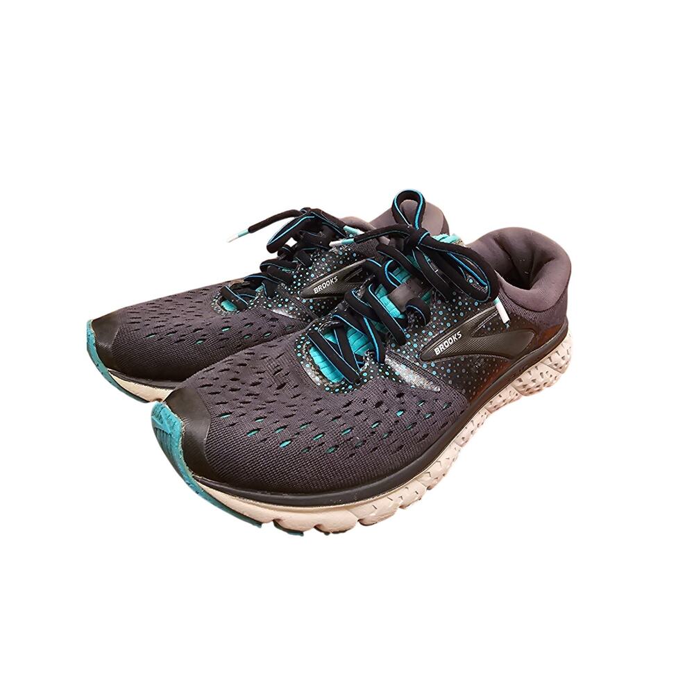 Brooks Glycerin 16 Running Athletic Shoes‎ Sneakers Gray Teal Womens Sz 8.5 (B)